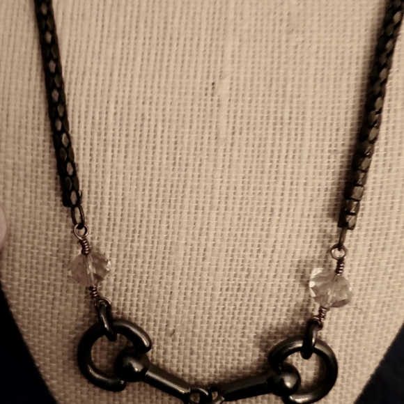 Snaffle Bit with Snake chain 20" - Picture 2 of 2
